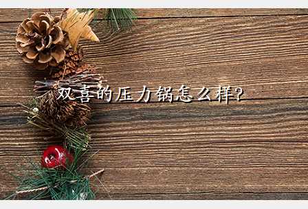 双喜的压力锅怎么样?