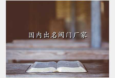 国内出名阀门厂家