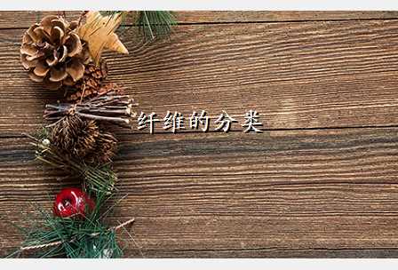 纤维的分类