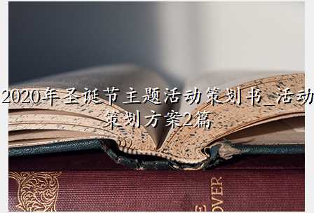 2020年圣诞节主题活动策划书_活动策划方案2篇