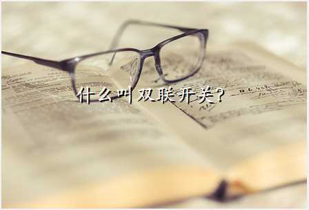 什么叫双联开关?