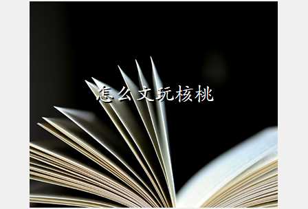 怎么文玩核桃