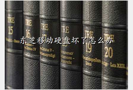 东芝移动硬盘坏了怎么办